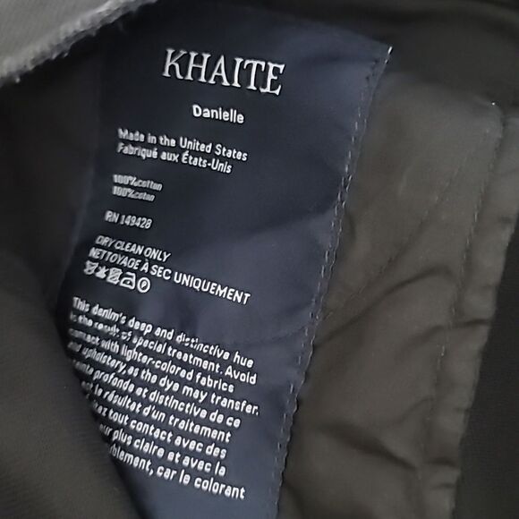 KHAITE Danielle Black Studded High Waist Jeans - Picture 11 of 13